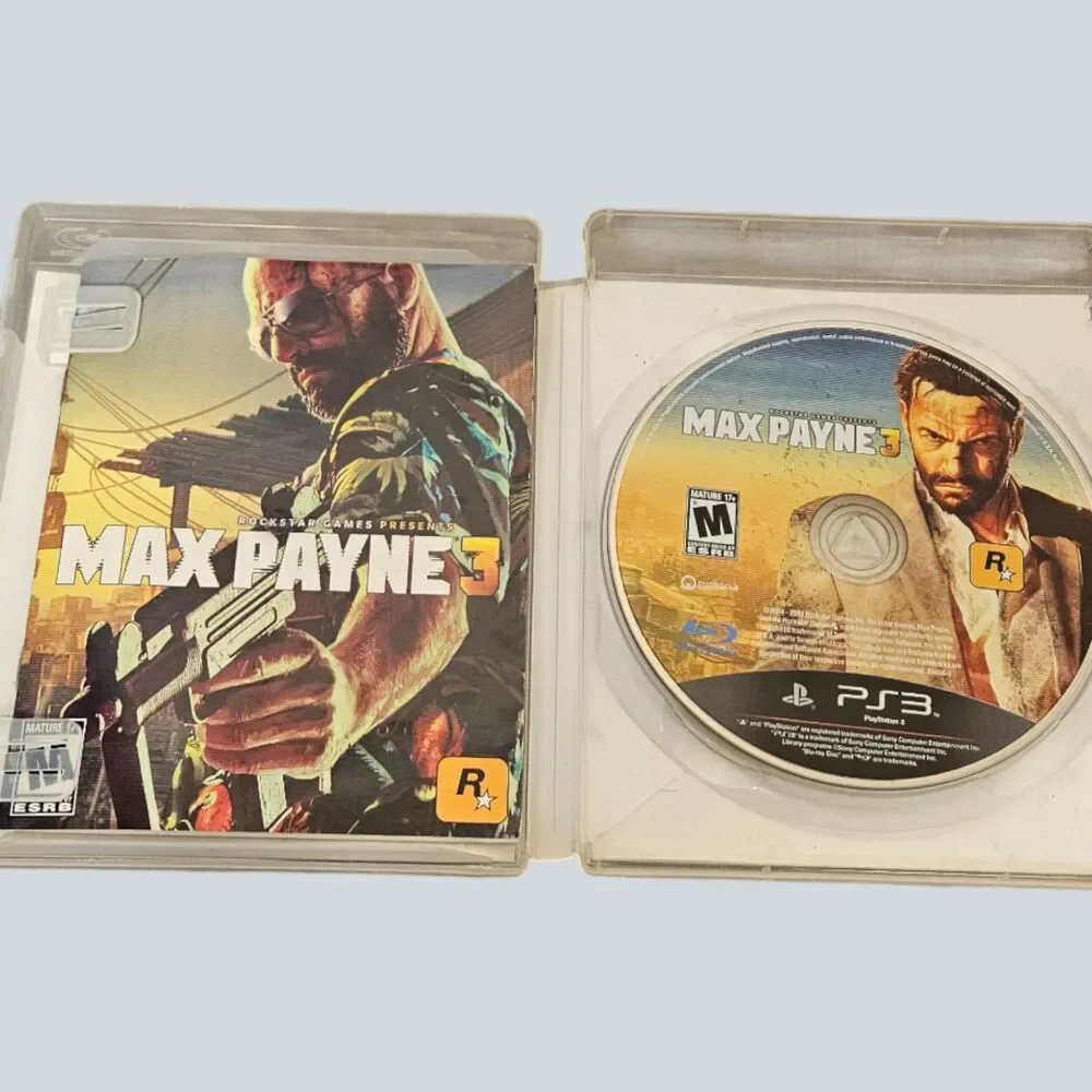 PS3 Max Payne 3 Video Game.  Good Condition.  ITEM #3627